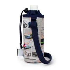 COLORFUL CANDY STYLE 新品  ペットボトルホルダー 撥水・軽量タイプ 新幹線と鉄道ワールド・グレーのサムネイル