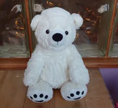 くまのぬいぐるみ（白）