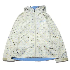 コロンビア マウンテンパーカー ナイロンジャケット ドット柄 ホワイト Sサイズ Colombia