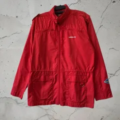 【希少】adidas ナイロンジャケット レッド Mサイズ グッドイヤー 古着