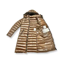 MONCLER モンクレール ダウンコート MOKA モカ size 2 フード付き ロング丈 レディース G32-003 CLASSE1