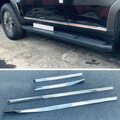 送料無料 トヨタ ランドクルーザー プラド 250系 2024年式 対応 ドアエッジ ガーニッシュ クローム調 ABS製 サイド外装 アクセント 4点セットCYB128今だけ特価