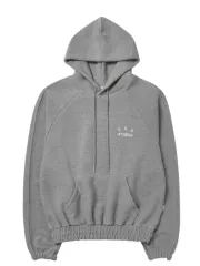 IAB Studio ヘリンボーン WHO フード グレー 白 XLサイズ