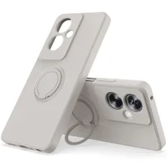 【数量限定】For OPPO Reno11 A ケース リング付き OPPO Reno 11A リング スマホケース 携帯ストラップ スマホリング かわいい スマホ バンカーリング スマホカバー For OPPO Reno 11 A カバー (オフホワイト)