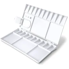 【特価セール】DFsucces パレット 水彩 絵の具パレット プラスチック 水彩、油絵 などの 絵画にです 20色用 (20色)