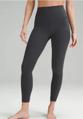 Lululemon Wunder Under SmoothCover ハイライズタイツ 24インチ アジアフィット Align™24 S（LW5FE9A GGRE)