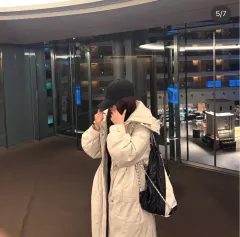 エンニュエル モア スシャーリング ダックダウン ロング丈ダウンジャケット