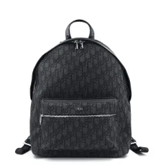 ディオール オム ライダー Rider リュック デイパック バックパック オブリーク ジャカード カーフスキン レザー ブラック シルバー金具 1VOBA088YKY DIOR HOMME（未使用　展示品）