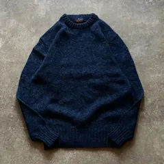 80年代 80s Woolrich ウールリッチ ウール ニット ごま塩 ブルー 青 ブラック 黒のサムネイル