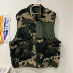 123 アディダス カモフラ リバーシブル ベスト ベスト フリース フリース