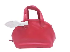 Kitamura キタムラ 2WAY チャーム付き レザー ショルダー バッグ 赤 ■■ レディース