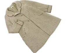 axes femme アクシーズファム ウール混 総柄 コート sizeL/カーキ ◇■ レディース