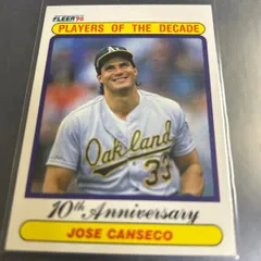 MLB 1990 Fleer Player Of The Decade Jose Canseco Oakland Athletics No.829
