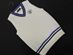 Callaway キャロウェイ ゴルフウェア Vネック 刺繍 ニット ベスト sizeM/白 ◇■ レディース