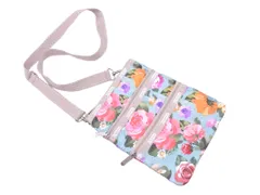 LeSportsac レスポートサック 花柄 ポシェット ショルダー バッグ 薄緑 ■■ レディース