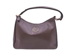 mila schon ミラショーン レザー ハンド バッグ 茶 ■■ レディース