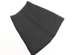 NATURAL BEAUTY BASIC ナチュラルビューティーベーシック ウール100% フレア スカート sizeXS/黒 ◇■ レディース