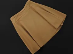 UNTITLED アンタイトル ウール100% 膝上 フレア スカート size2/ベージュ ◇■ レディース