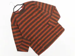 green label relaxing グリーンレーベルリラクシング ユナイテッドアローズ ボーダー Tシャツ sizeS/茶ｘオレンジ ◇■ メンズ