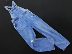 ZARA ザラ ダメージ加工 サロペット オーバーオール size164/水色 ■■ レディース