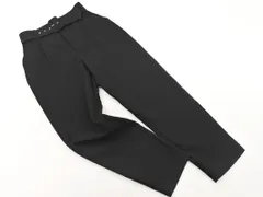 ZARA ザラ タック テーパード パンツ sizeS/黒 ■■ レディース
