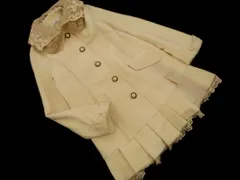 axes femme アクシーズファム レース ファー付 コート sizeM/ベージュ ◇■ レディース