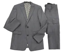COMME CA MEN コムサメン ストライプ セットアップ ジャケット パンツ スーツ size44/グレー ◇■ メンズ