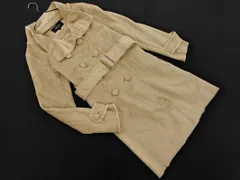 COMME CA ISM コムサイズム フェイクムートン コート sizeL/ベージュ ◇■ レディース