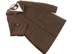 nano universe ナノユニバース ウール混 中綿 ダッフル コート sizeM/茶 ◇■ メンズ