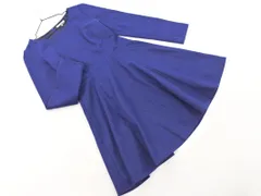 NATURAL BEAUTY BASIC ナチュラルビューティーベーシック ウール混 Aライン ワンピース sizeM/紺 ◇■ レディース