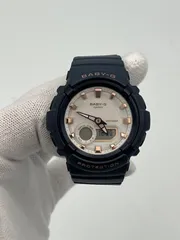 ■【CASIO BABY-G】 アナデジ腕時計 ブラック × ローズゴールド系
