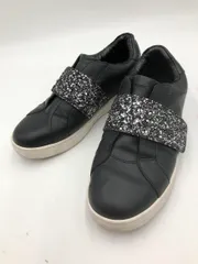 MICHAEL KORS マイケルコース FT21D グリッター ローカット スニーカー size6M/黒 ■■ レディース
