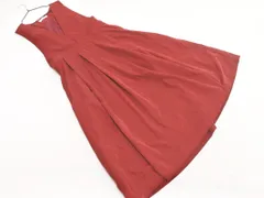 SM2 サマンサモスモス スウェード調 タック ジャンパー スカート sizeF/赤 ◇■ レディース