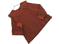 SM2 サマンサモスモス ビックカラー ボーダー カットソー sizeF/茶ｘ黒 ◇■ レディース