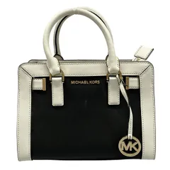 MICHAEL KORS(マイケルコース) ハンドバッグ ディロン トップジップ スモール サッチェル 35T7GAIS1T 黒×白 レザー