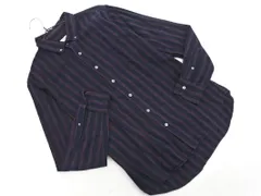 GLOBAL WORK グローバルワーク ストライプ シャツ sizeS/紺 ◇■ メンズ