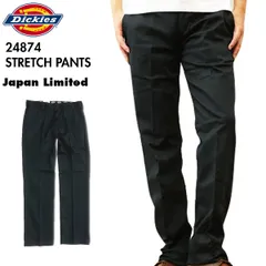 Dickies ディッキーズ 24874 ストレッチ ストレート ワークパンツ メンズ チノパン ブラック 30