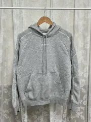 M) アディダス 起毛 WHO フード Tシャツ グレー