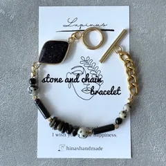 【天然石ブレスレット】チェーンブレスレット ステンレス