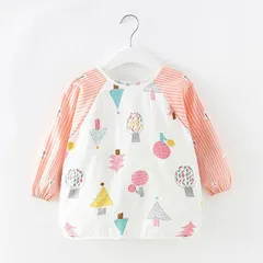 ＜在庫処分＞お食事エプロン 長袖 保育園 食事 赤ちゃん 洗濯 食べこぼし 離乳食 スタイ 大きめ ベビー よだれカバー 6ヶ月～4歳 保育園 入園準備 ベビーエプロン 赤ちゃん 男の子 出産祝い 女の子 お祝い プレゼント ベビーギフト子供 お出かけ bu1