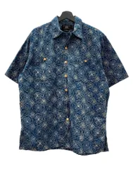 美品 RRL ダブルアールエル アロハシャツ 花柄 総柄 レーヨン ネイビー 美品 RRL ダブルアールエル アロハシャツ 花柄 総柄 レーヨン ネイビー