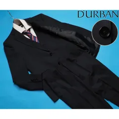 新品 STUDIO by DURBAN ダーバン 秋冬総裏 Super100'S ウール100% ストライプ スリーピース スーツAB4濃紺(39) 0402283