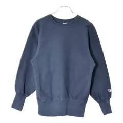 90年代 Champion チャンピオン REVERSE WEAVE リバースウィーブ スウェット 目無し ネイビー(メンズ SMALL)中古 古着 V9338