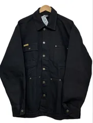 【正規販売】プリズンブルース　ブラックデニムワークジャケット　PRISON BLUES　Made In USA　RIGID《新品未使用》カバーオール/ヤードコート