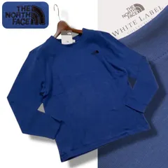 新品正規 ノースフェイス ホワイトレーベル COMFY COTTON 厚手 ロングTシャツ メンズLロイヤルブルー(ROB)