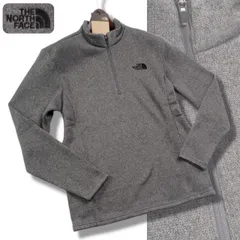 新品正規 ノースフェイス 海外限定 裏起毛 MOUNTAINEER 8 フリース ZIP Tシャツ メンズXLメランジグレー(MEG)
