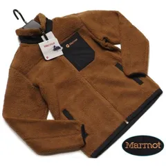 新品正規 Marmot マーモット 海外限定 Marian 厚手ボア ジップアップフリース ジャケット メンズ90(S)キャラメル(CA)  JKW0902