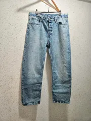 ザラ インディゴ ウォッシュ デニム ダメージジーン ジーンズ 8062 406 ストレートフィット