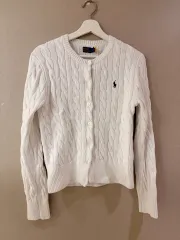 ポロ ラルフ ローレン ケーブル カーディガン レディース Mサイズ