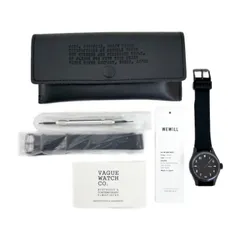 VAGUE WATCH Co×WEWILL ヴァーグウォッチ ウィーウィル 国内正規 SILENT WATCH サイレントウォッチ ユニークダイヤル 腕時計 クォーツ ジャパンムーヴ 3針 アナログ 日本製 定価49500円 Black ブラック 黒 OSFAのサムネイル
